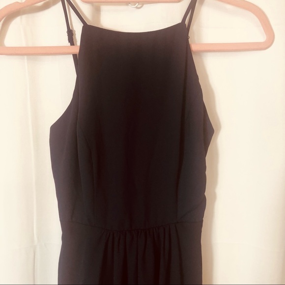 B. DARLIN, Navy, size 1/2, fit & flare, lace up back, sleeveless, EUC - Picture 2 of 6